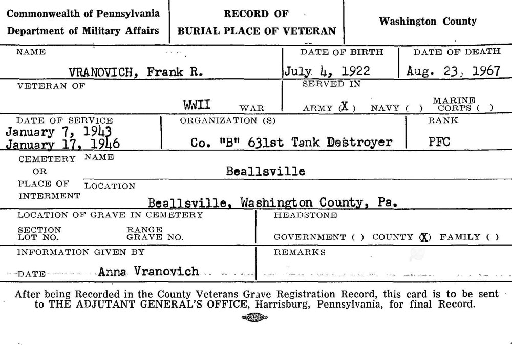 Frank R. Vranovich